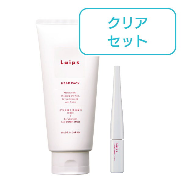 まつ毛美容液 Laips アイラッシュアンプル（クリア）＋ヘッドパック